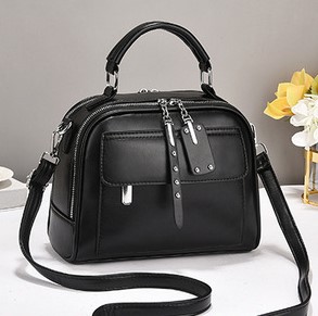 ladies' handbag & Crossbody Bag (Black)